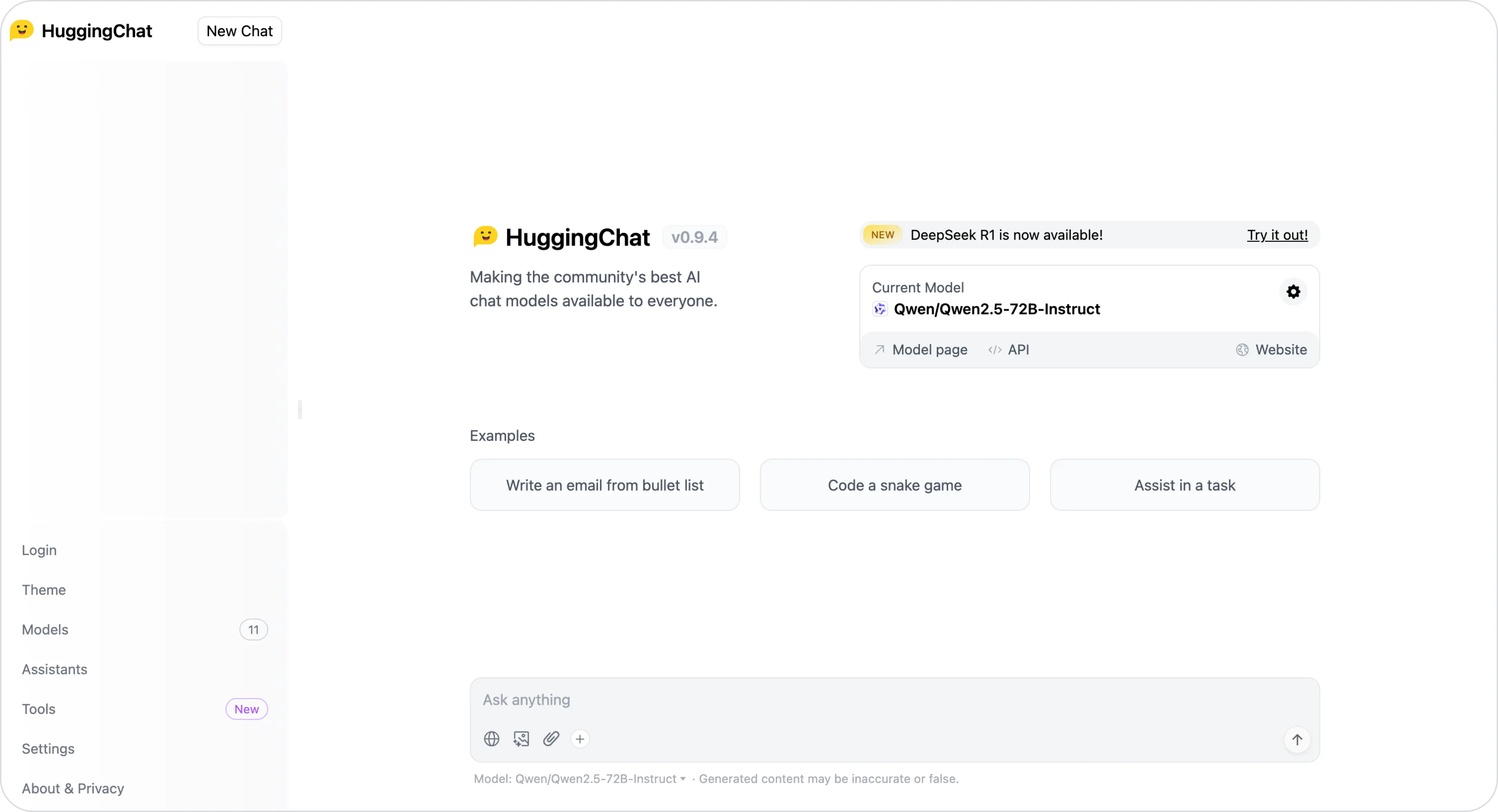 Open WebUI Alternatives: HuggingChat